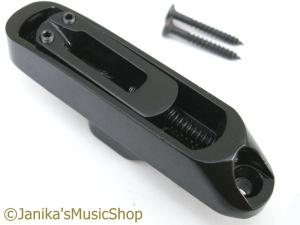 BASS GUITAR MONORAIL BRIDGE SADDLE BLACK SINGLE STRING